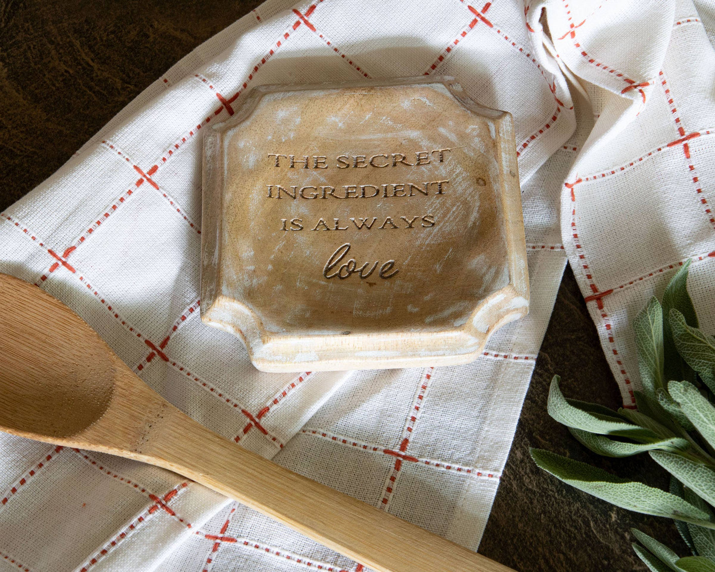 Foreside Home & Garden - The Secret Ingredient is Always Love Spoon Rest