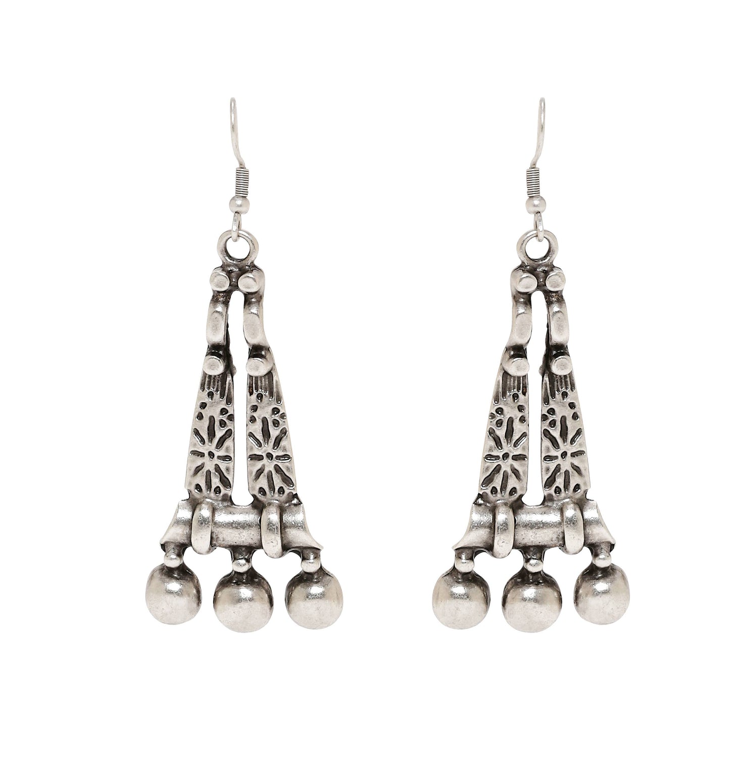 Chanour - Handmade Pewter Earring - 4692
