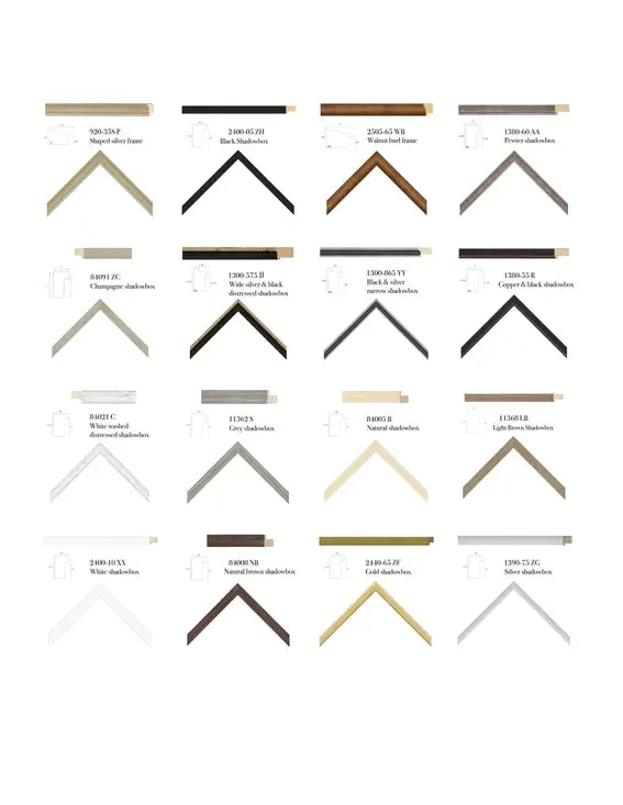 Antique Curiosities Inc - Vintage Fern Print With Border: Black Frame 2400-35 Za / 10" X 8"