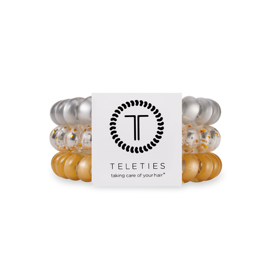 TELETIES - Spiral Hair Coils | Large | Starstruck Hair Ties
