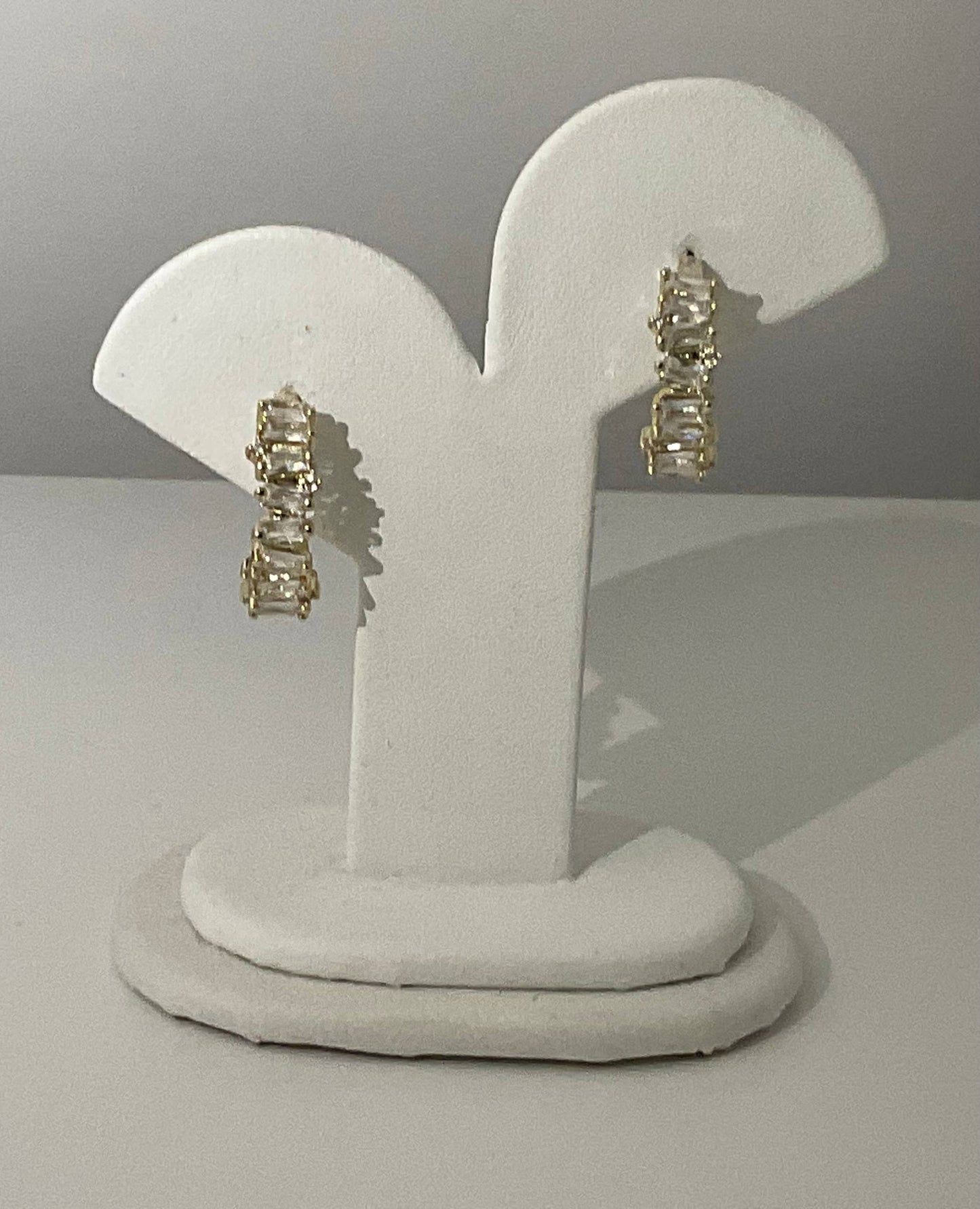 My Best Kept Jewelry - Fancy Baguette Statement Earrings