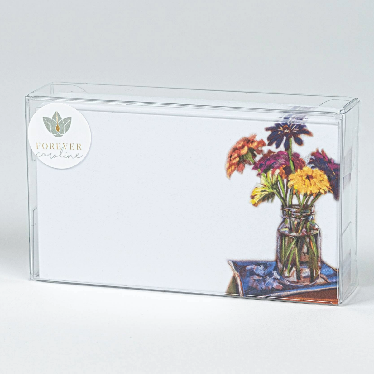 Forever Caroline LLC - Jar of Flowers Tiny Cards | Pack of 60 "Love Notes