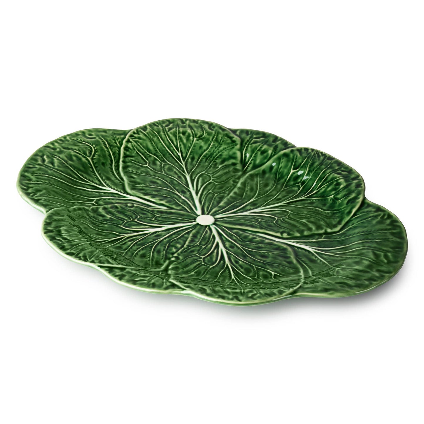 Certified International - Le Jardin Cabbage 3-D Oval Platter 17in x 12.5in