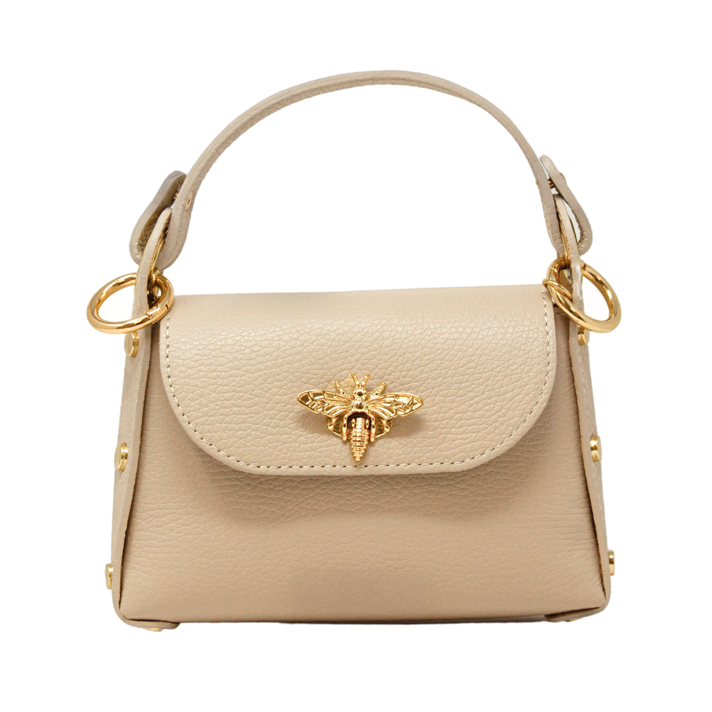 German Fuentes Handbags - GF1085 GENUINE ITALIAN LEATHER BUTTERFLY MINI BAG: NAVY BLUE