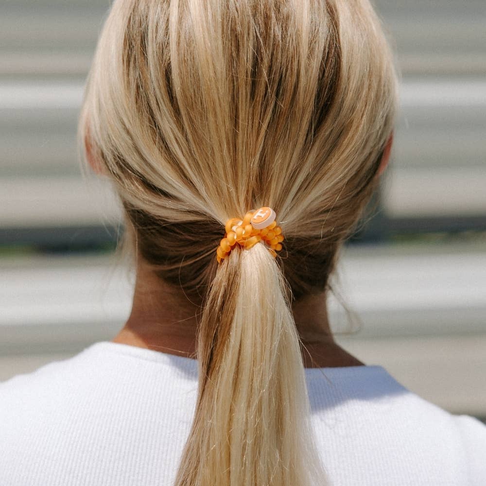 TELETIES - Spiral Hair Coils | Small | Go Vols! Hair Ties