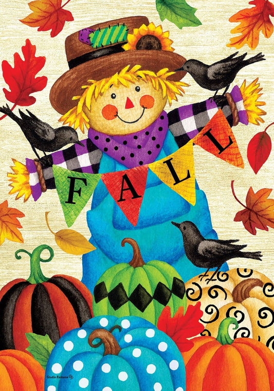 Custom Decor - Whimsical Scarecrow-FM - 12” x 18”