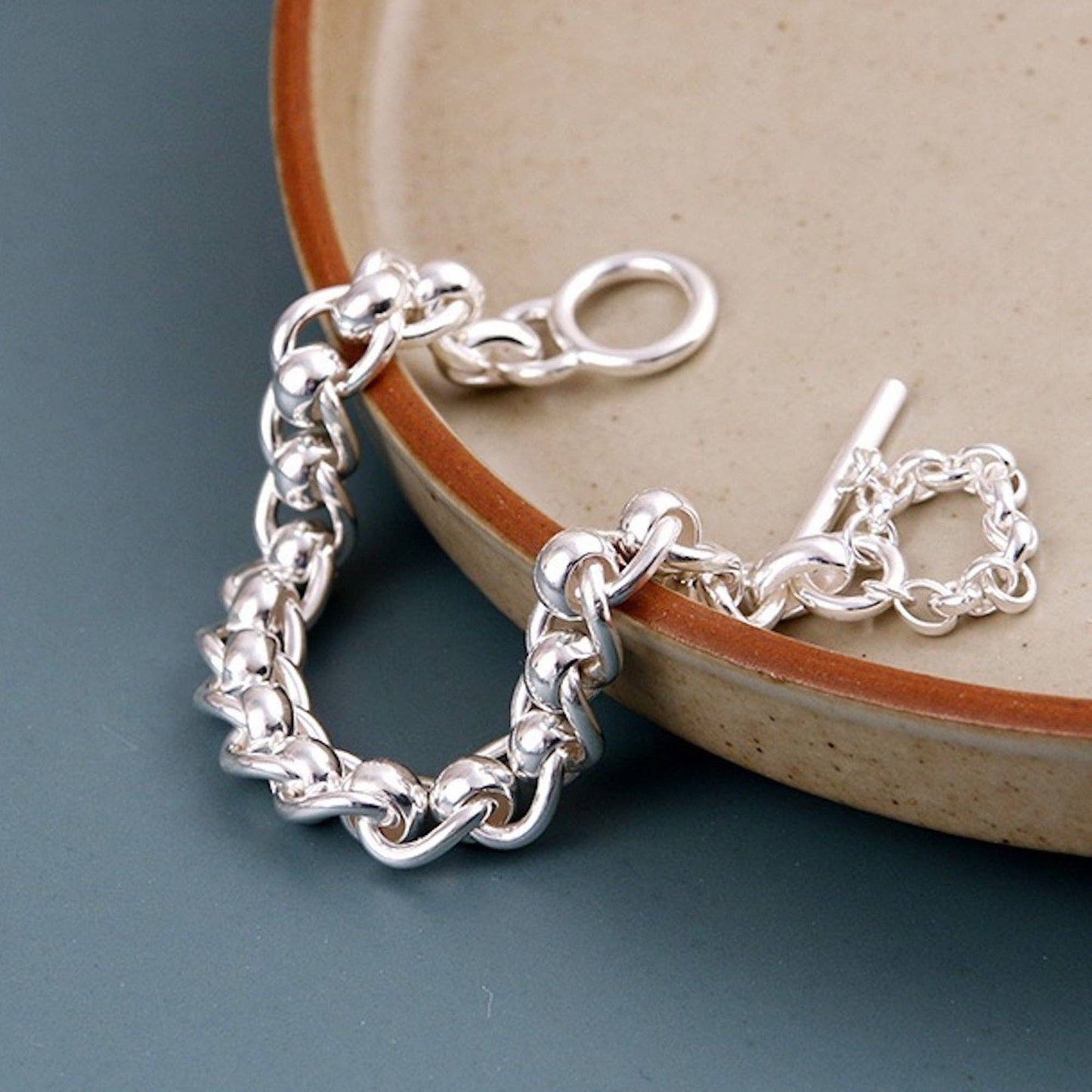 Cici’De Jewelry Amsterdam - Essential Chunky chain sterling silver bold look link bracelet