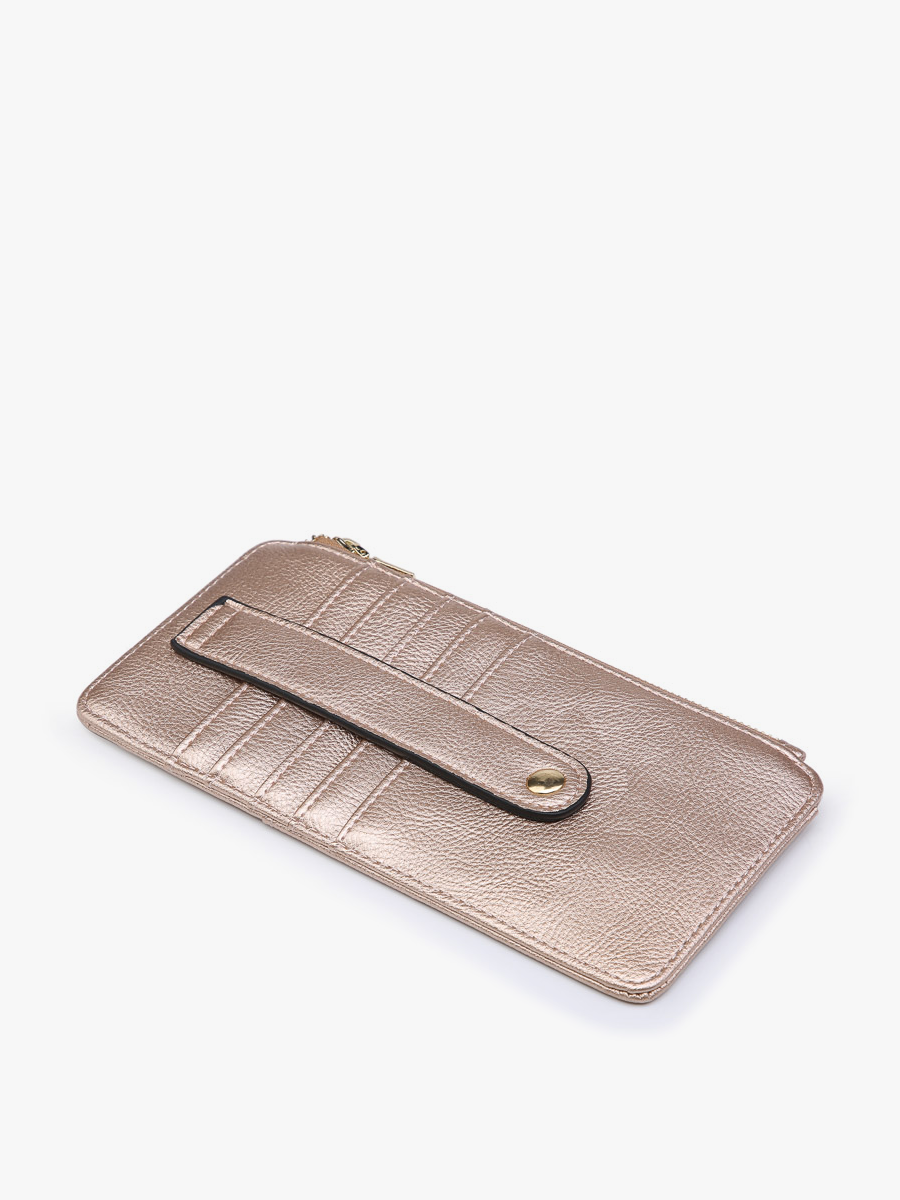 Jen & Co. - WL1889 Saige Slim Card Holder Women's Wallet: Gold
