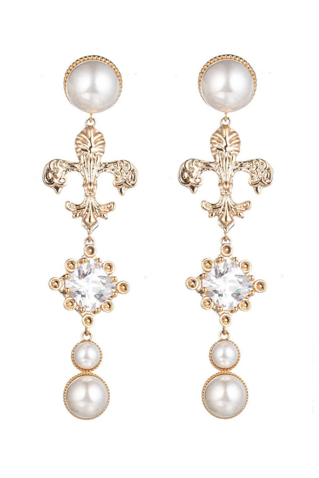 Eye Candy Los Angeles - Fluer De Lis Earrings