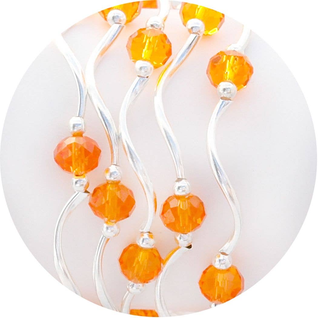 My Fun Colors - Fashion Stretch Bracelets Select from 91 Color Styles: Light Pink AB