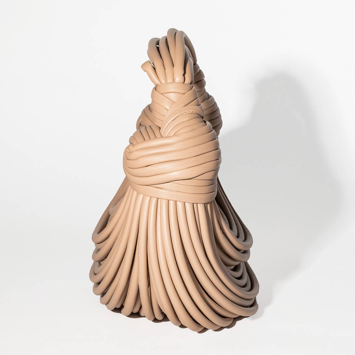 Gypsie Jane - Vegan leather stringy detail handbag: SILVER / ONESIZE