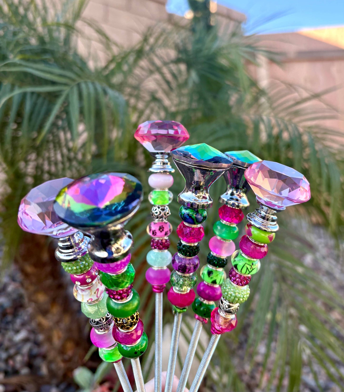 Sea of Bliss Shop - Wicked Fairy Garden Stakes: No Charm / 13”