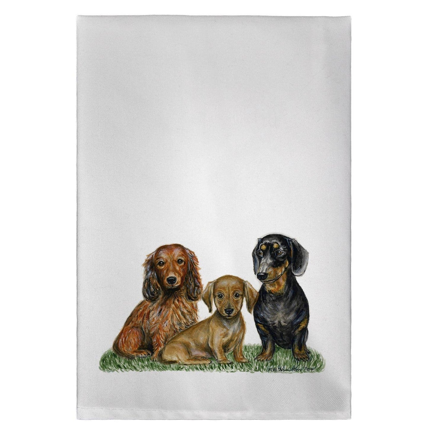 Betsy Drake Interiors - Dachshunds Guest Towel