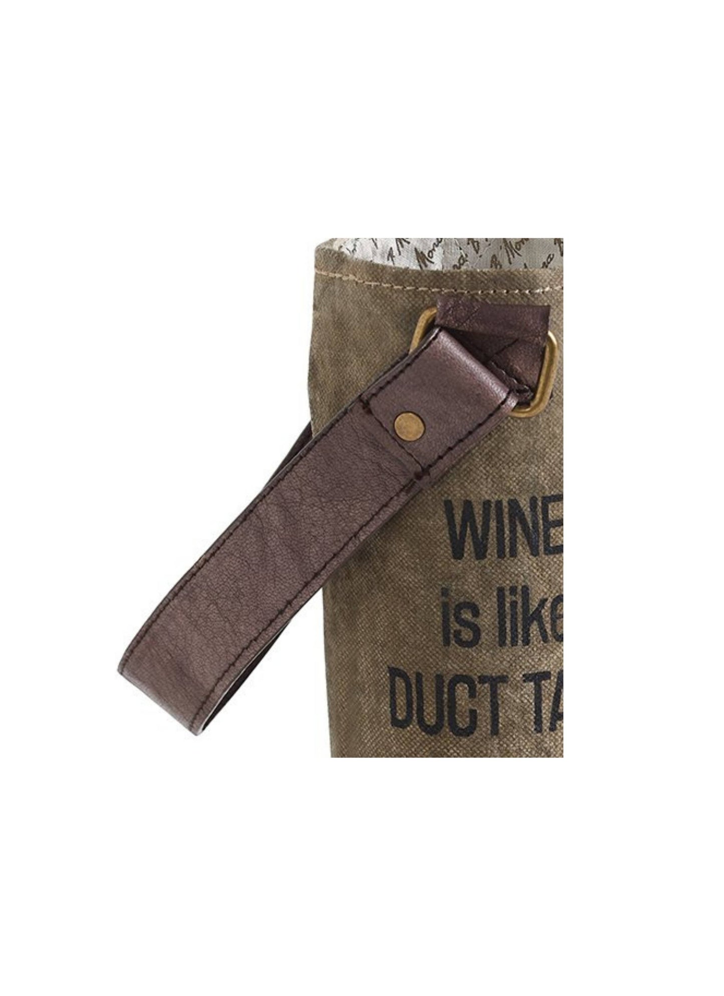 Mona B. - Wine Is Like Duct Tape Canvas Wine Bag M-3748