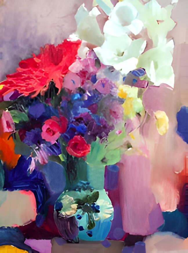 KikiSol - Flower Vase Cotton Modal Scarf