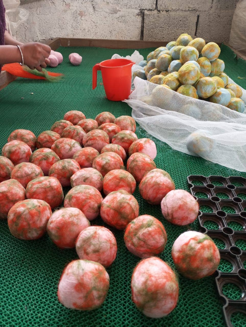 Wool Haus - Bright Felted Wool Easter Egg Decoration