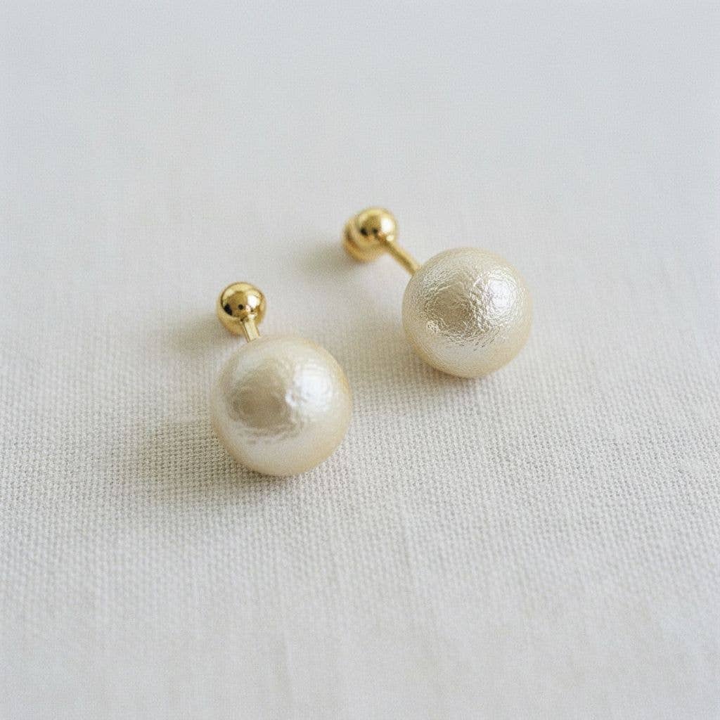 Ellemadera - Chic Vintage Pearl Drop Earrings