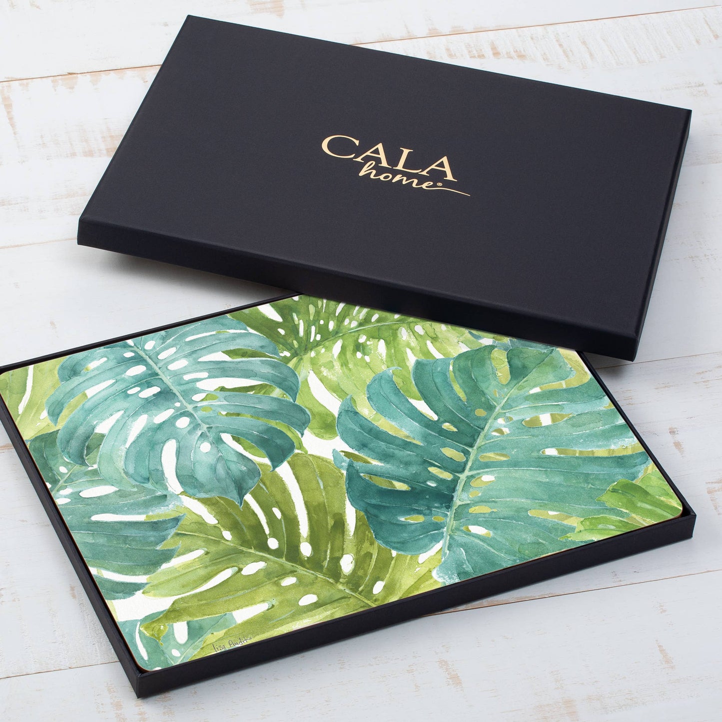 CounterArt/Highland Home/Thirstystone/CoasterStone - Cala Home Tropical Green Decorative Hardboard Placemats