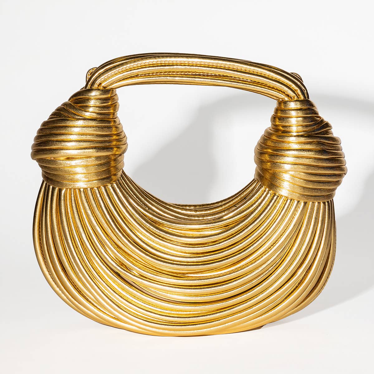 Gypsie Jane - Vegan leather stringy detail handbag: SILVER / ONESIZE