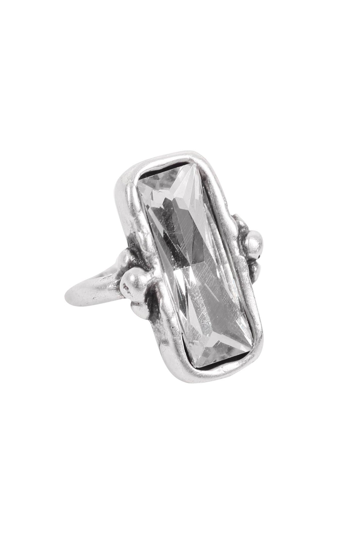 Chanour - Handmade Crystal Brass Ring - 6814