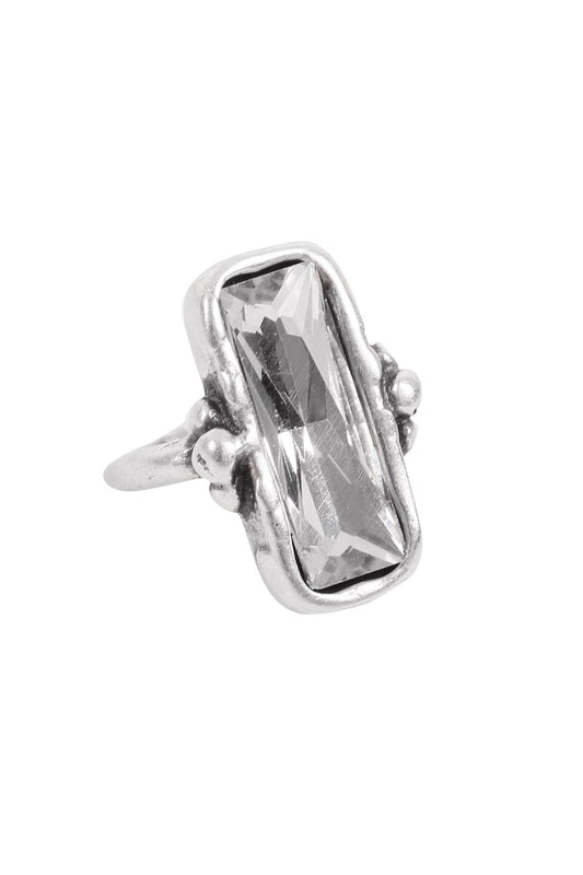 Chanour - Handmade Crystal Brass Ring - 6814