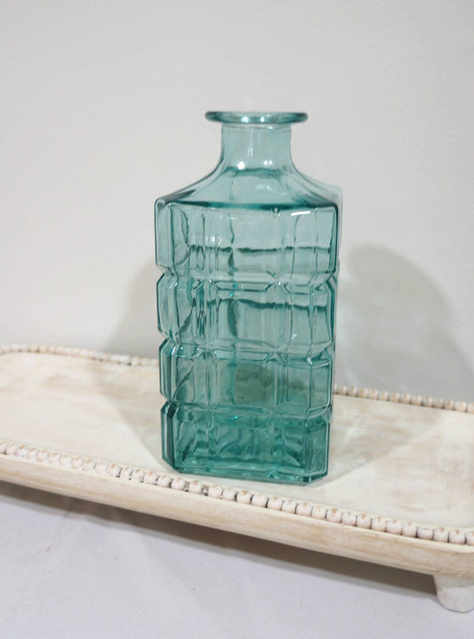 Sweet Home Deco - Bud Vases for Centerpiece, Rustic Decorative Vases, Colorful: Style D Aqua Blue