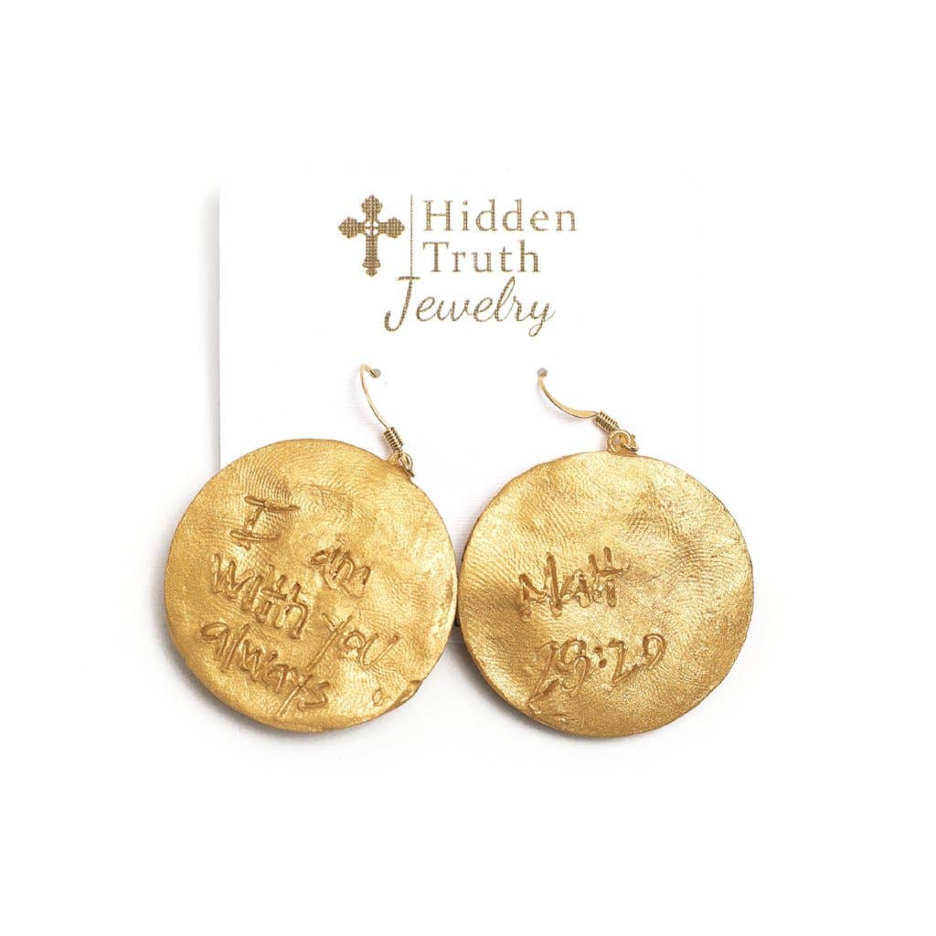 Hidden Truth Jewelry - Pearl Insert with Truth Cross Dangles