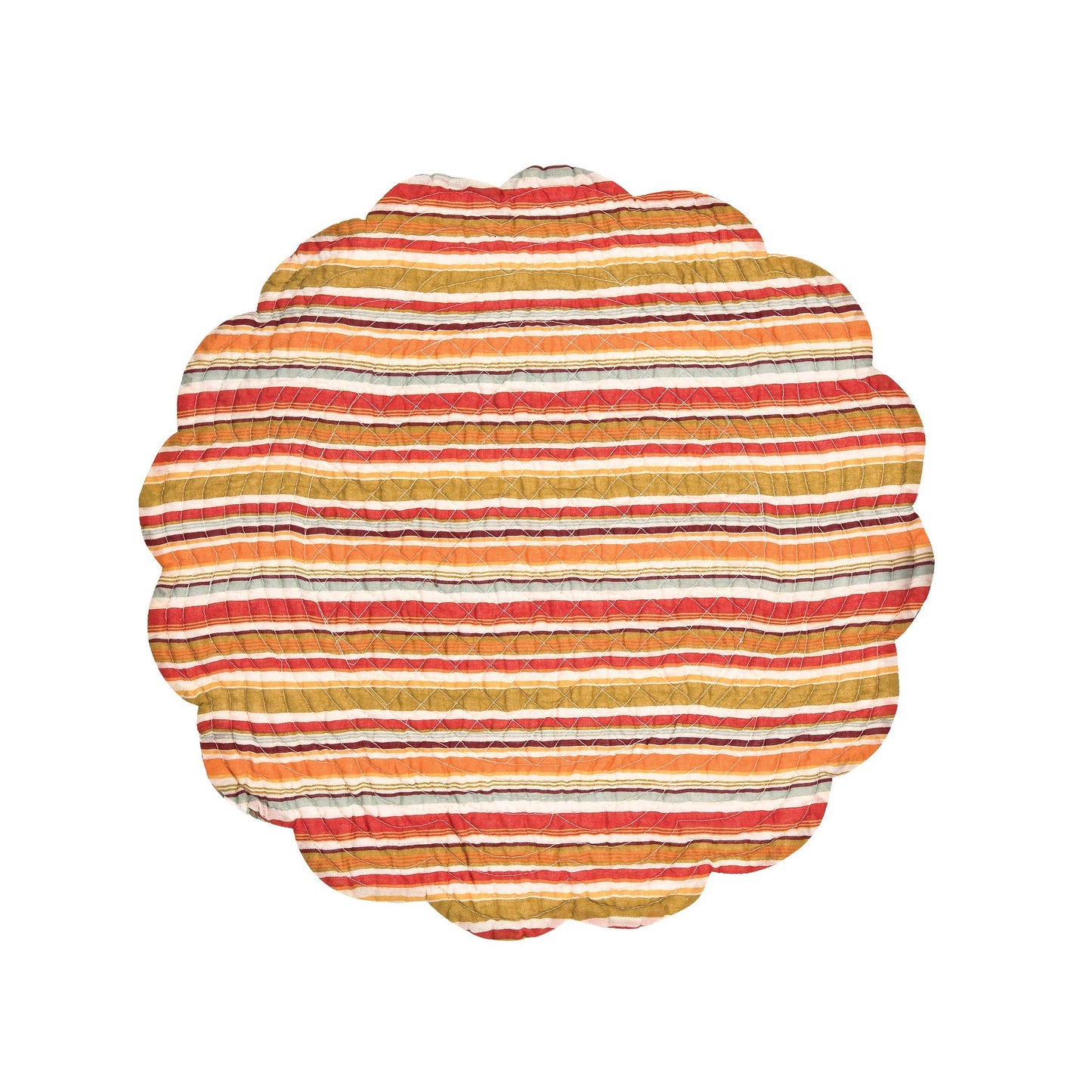 C&F Home - Fall/Harvest Watercolor Pumpkin Round Placemat