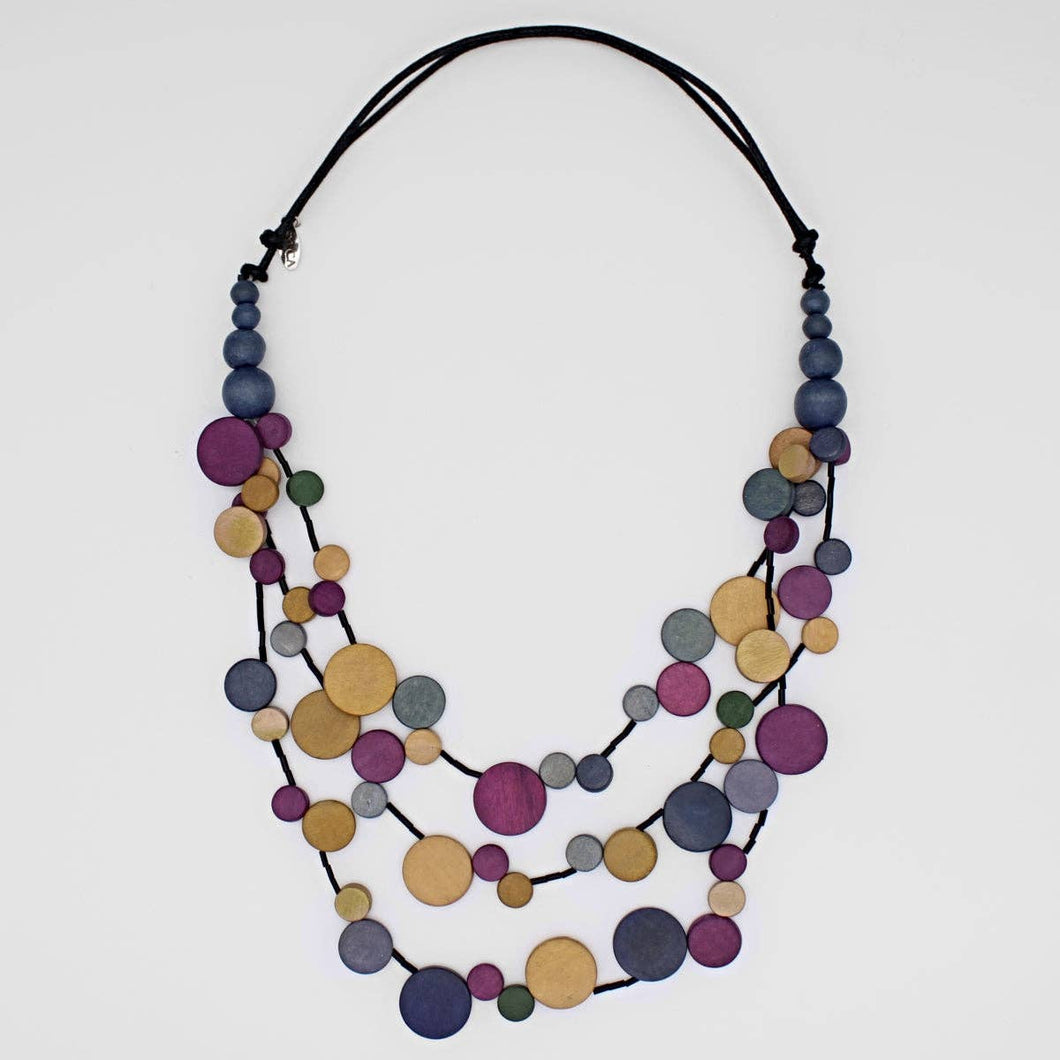 Sylca Designs - Purple Multi Strand Millie Necklace