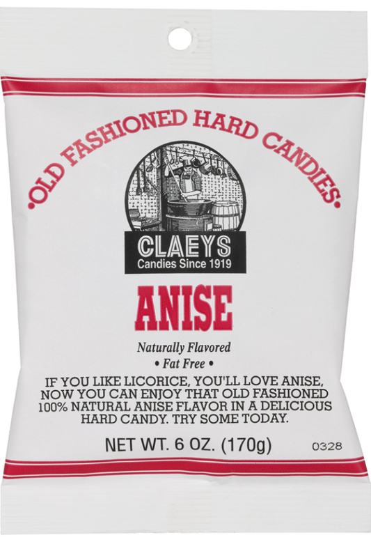 Candy Barn Express - Claey's old Fashioned Hard Candies - Anise Flavor- 12 Pack