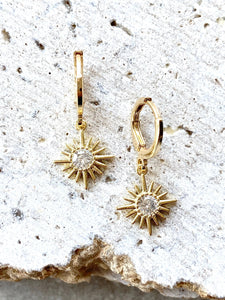 VB&CO Designs Handmade Jewelry - Sun earrings, crystal, celestial,  boutique ,salon, trendy
