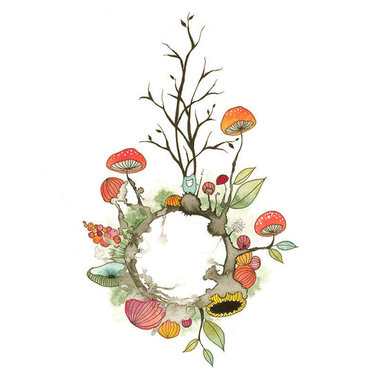 Melissa Moss Art - My Own Little World - Greeting Card