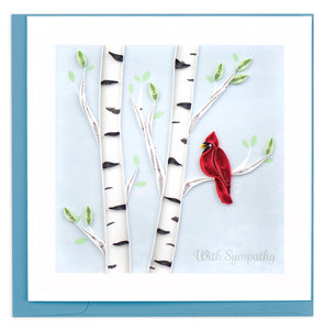 Quilling Card - Cardinal Sympathy