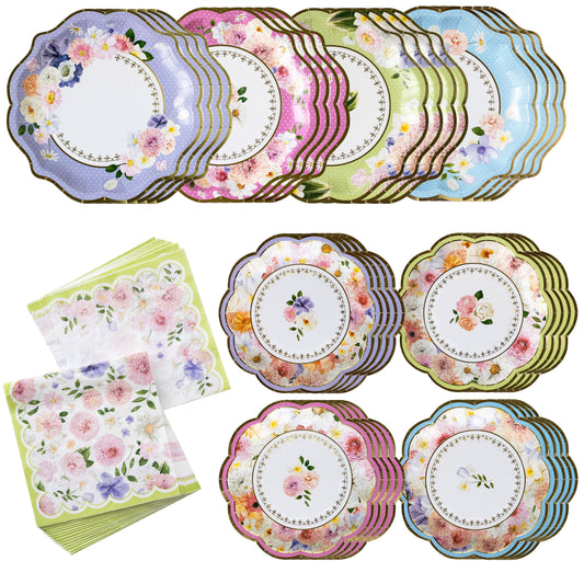 Kate Aspen - Tea Time Party 78 Piece Party Tableware Set (16 Guests)