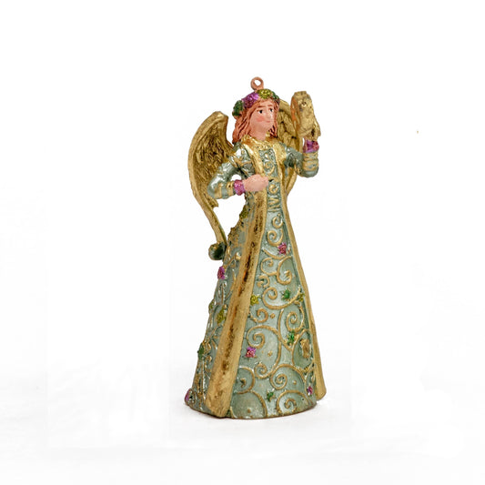 Dekorasyon Gifts  Decor - 4.5" Tina Ttop/Ornament w Tambourine