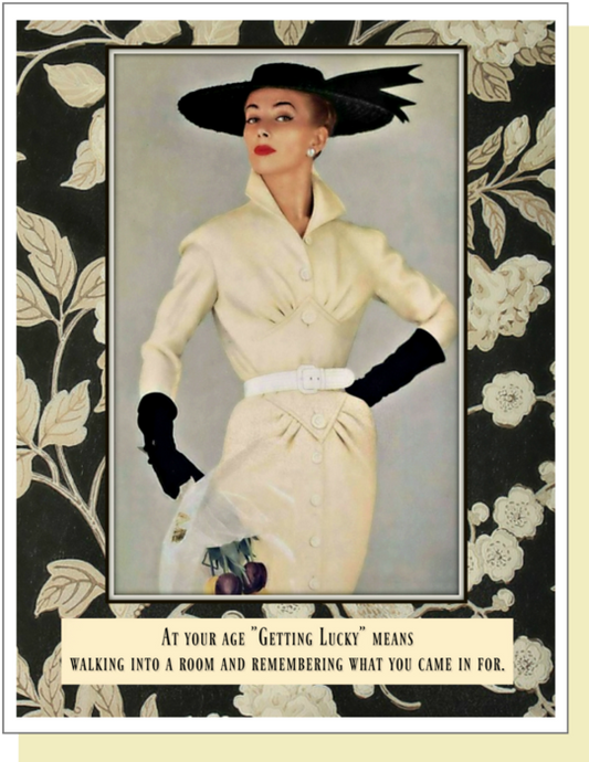 Ümlaut Brooklyn - Getting Lucky - Female Birthday Greeting Card