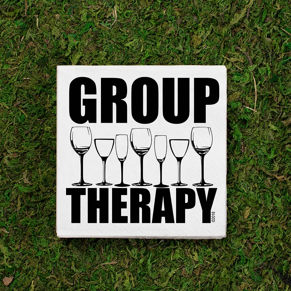 Twisted Wares - Group Therapy COCKTAIL NAPKIN