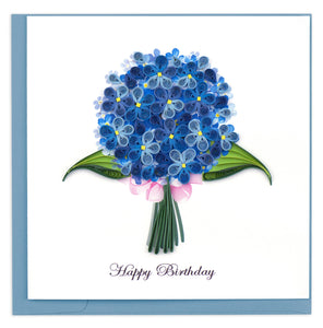 Quilling Card - Birthday Hydrangeas