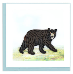Quilling Card - Black Bear