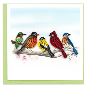 Quilling Card - Songbirds