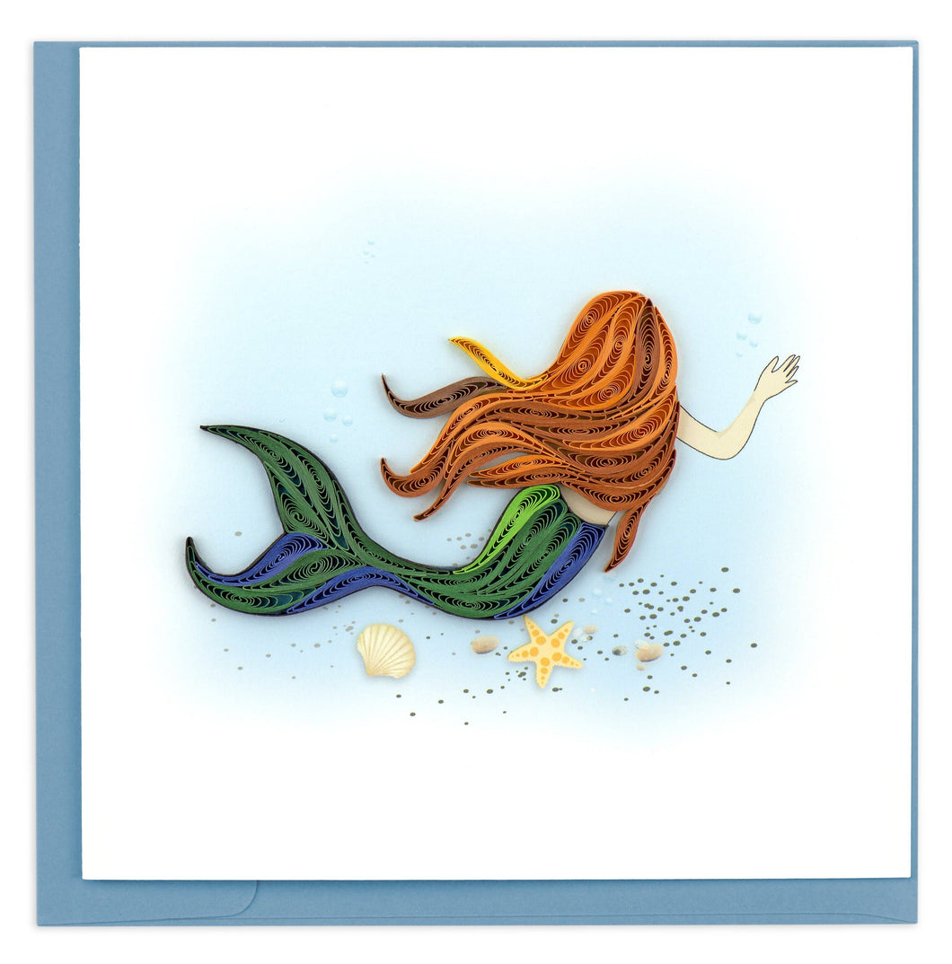 Quilling Card - Mermaid