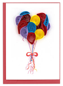 Quilling Card - Balloons