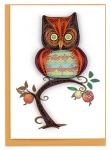 Quilling Card - Owl GE