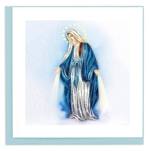 Quilling Card - Virgin Mary
