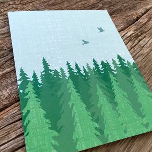 Evergreen Forest Blank Note Set