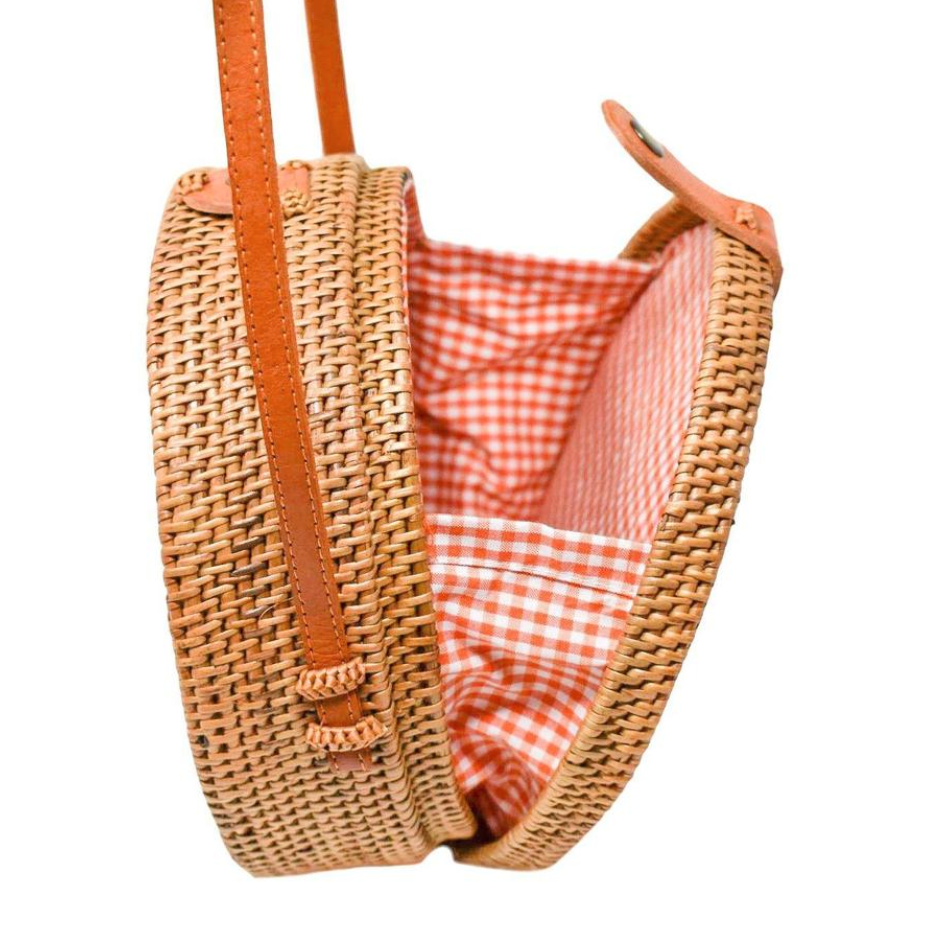 POPPY + SAGE - Camilla Bag: Orange Gingham