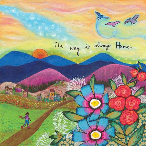 Lori Portka - Happiness Through Art - The Way Home Wood Print