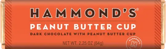 Hammond's Candies - Peanut Butter Cup Dark Chocolate Candy Bar  2.25ozs