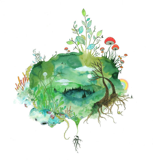 Melissa Moss Art - The World Awaits - Greeting Card