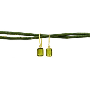 Schmuckoo Berlin - Celeste Earring Gold Silver 925 - Green Tourmaline